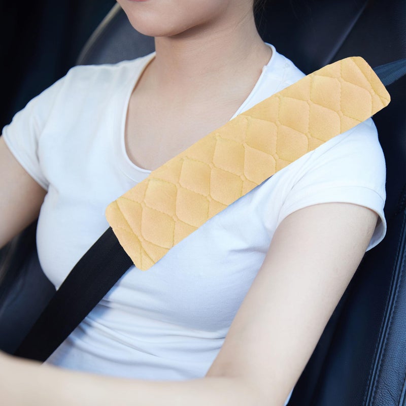 MOONET Auto Seat Belt Shoulder Protector Harness Pad, Soft Skin-Friendly Universal Seatbelt Cover for More Comfortable Driving, Multipurpose for Handbag Carmera Backpack Straps,2pc(Gray) - Image 1